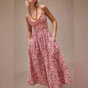 Free People Sweet Nothings Floral Midi Dress XS